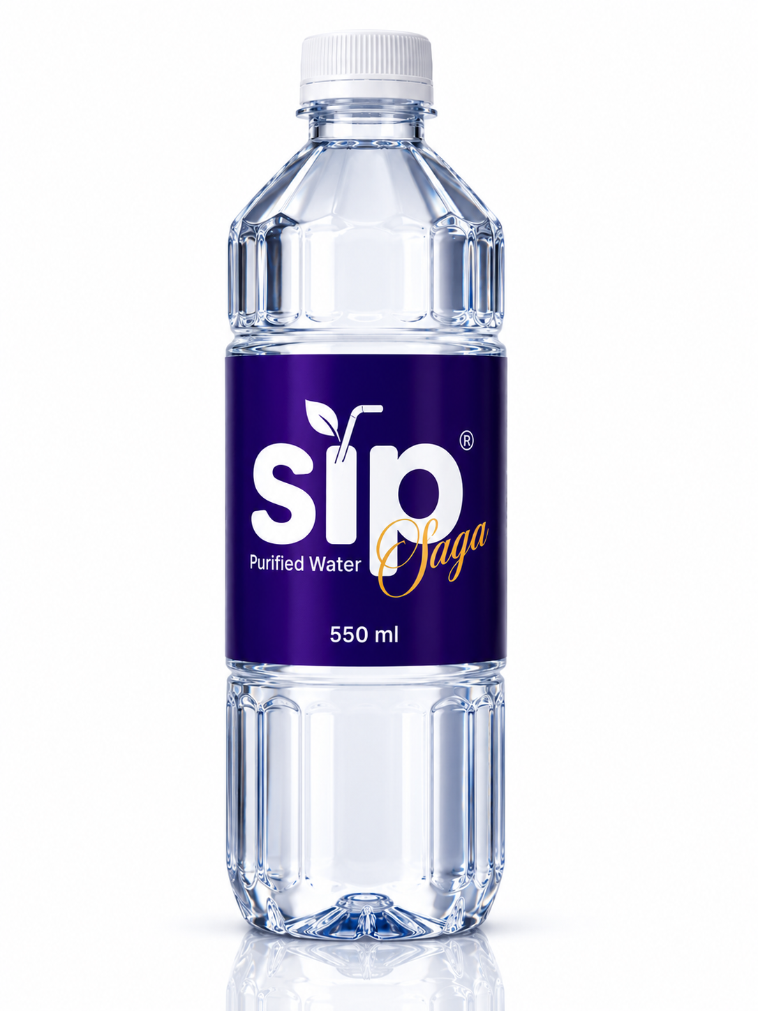 Official SIP Purified Water 550 ml bottle render
